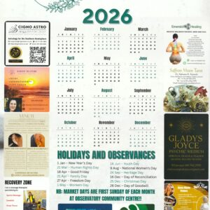 Southern Suburbs Holistic Festival - Calendar 2026 - FREE!