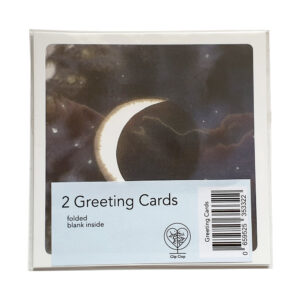 Greeting Cards x2 - Moons